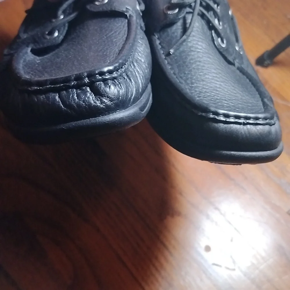 SAS Men's Black Leather Shoes Size 12